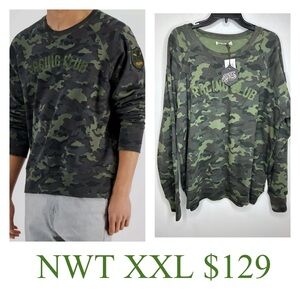 Hero’s Motors Camo Men’s NWT XXL $129 Sweatshirt